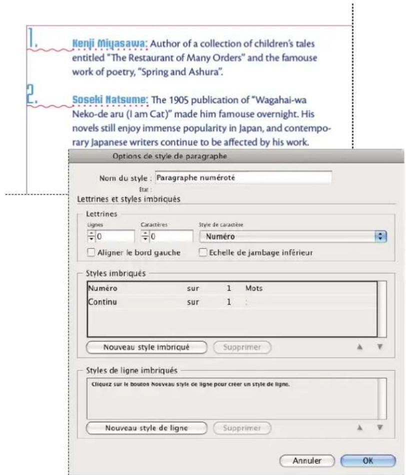 ADOBE InDesign CS5.5 - Création de styles imbriqués - 1