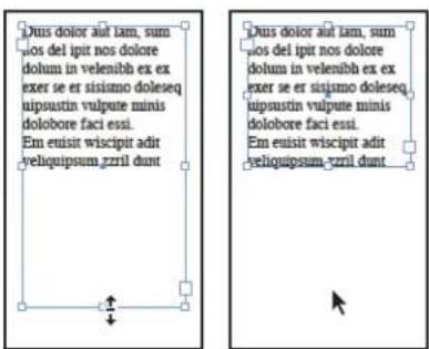ADOBE InDesign CS5.5 - Pour redimensionner un bloc de texte - 1