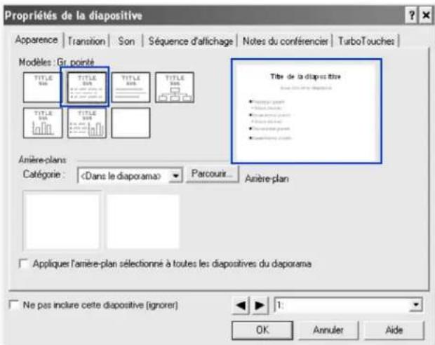 COREL WordPerfect Office X7 - Modification du modèle d'une diapositive - 1