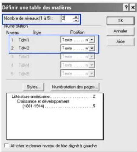COREL WordPerfect Office X7 - Définition d'une table des matières pour le document - 1