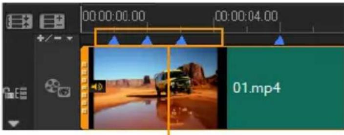 COREL VideoStudio PRO X8 - Pour ajouter des points de repère dans votre projet - 2