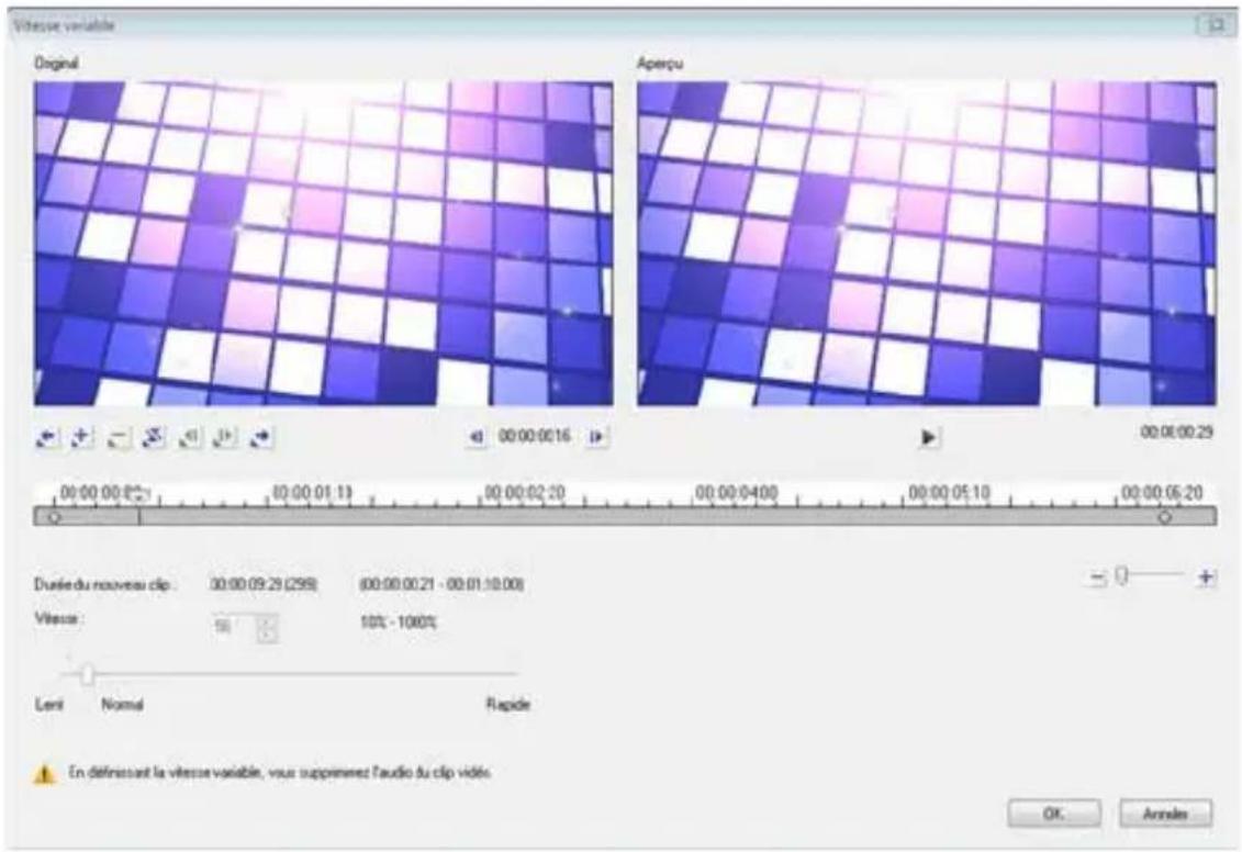 COREL VideoStudio PRO X8 - Pour régler les attributs de la vitesse variable de votre clip vidéo - 1