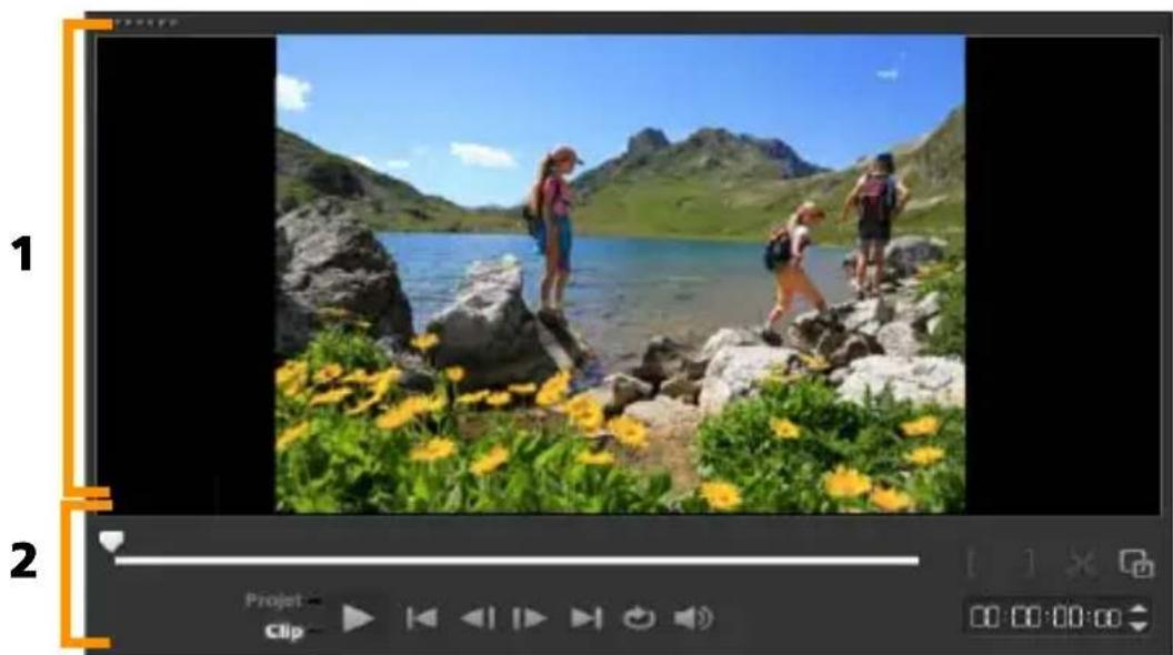COREL VideoStudio PRO X8 - Utilisation du panneau Lecteur - 1