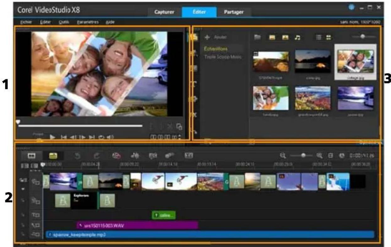 COREL VideoStudio PRO X8 - Personnalisation de l'espace de travail - 1