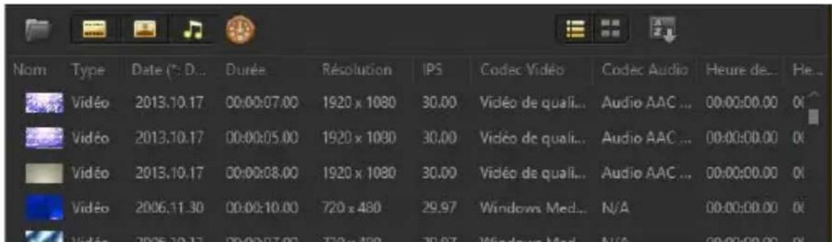 COREL VideoStudio PRO X8 - Pour modifier l'affichage des clips multimédias - 1