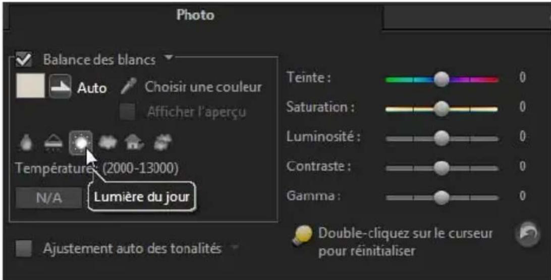 COREL VideoStudio PRO X8 - Pour ajuster la balance des blancs - 1