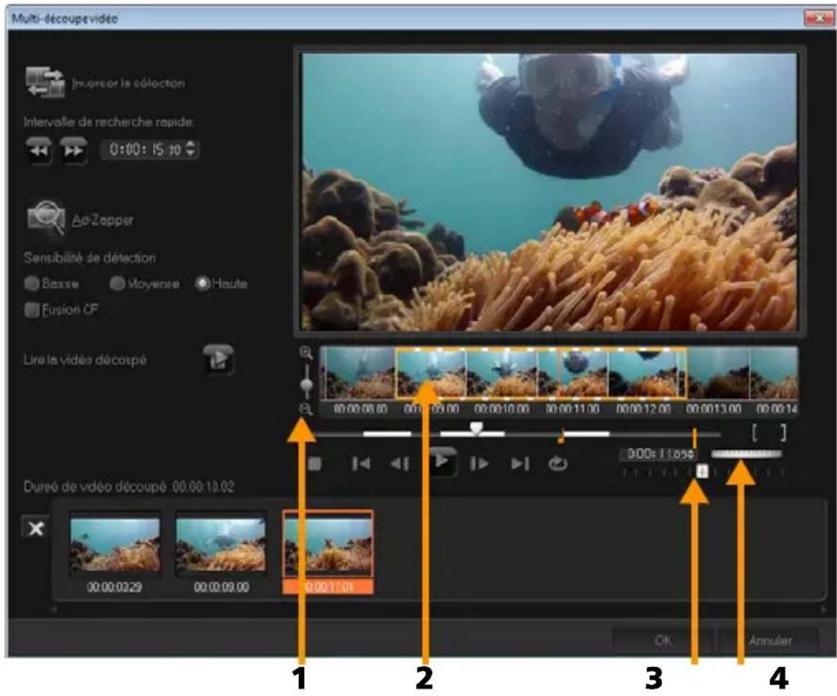 COREL VideoStudio PRO X8 - Découpage de vidéos en plusieurs clips - 1