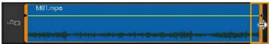COREL VideoStudio PRO X8 - Pour allonger la durée d'un clip audio - 1