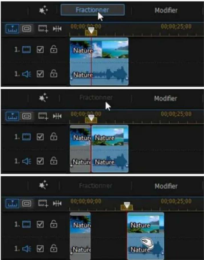CYBERLINK PowerDirector 13 - Fractionner un clip - 1