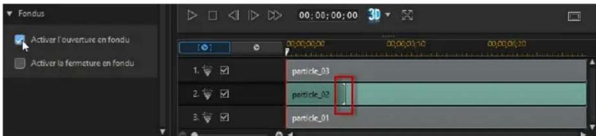 CYBERLINK PowerDirector 13 - Applique des fondus - 2