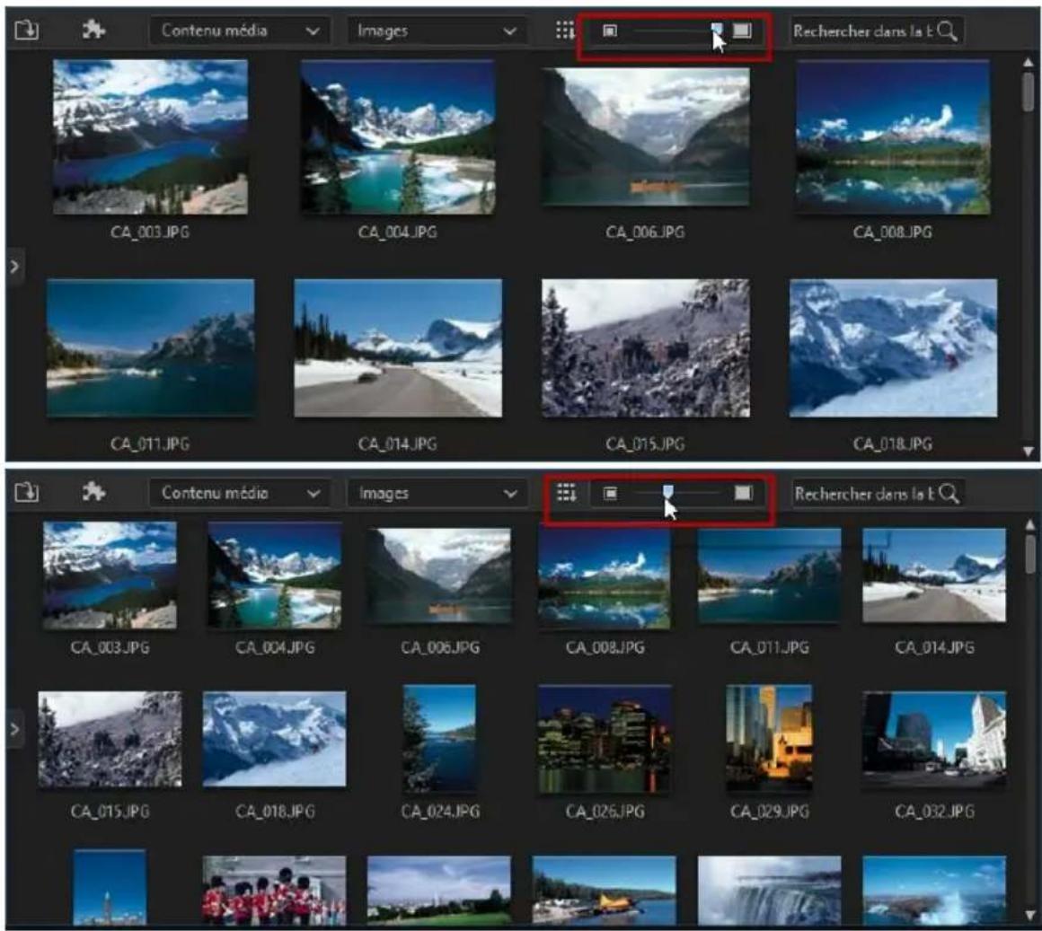 CYBERLINK PowerDirector 13 - Fenêtre Bibliothèque - 1