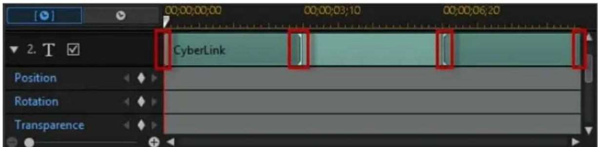 CYBERLINK PowerDirector 13 - Ligne de scenario des images clés - 2