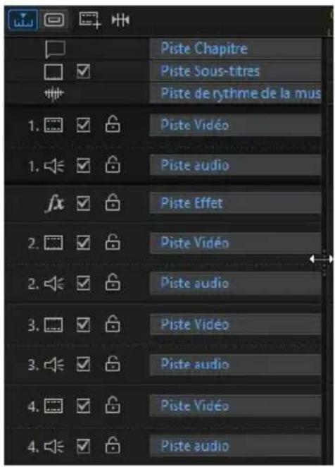 CYBERLINK PowerDirector 13 - Personnalisation des noms de pistes - 1