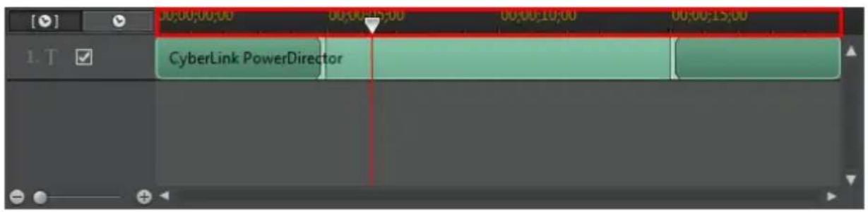 CYBERLINK PowerDirector 11 - Durée de la séquence Effet titre dans la ligne de scénario - 1