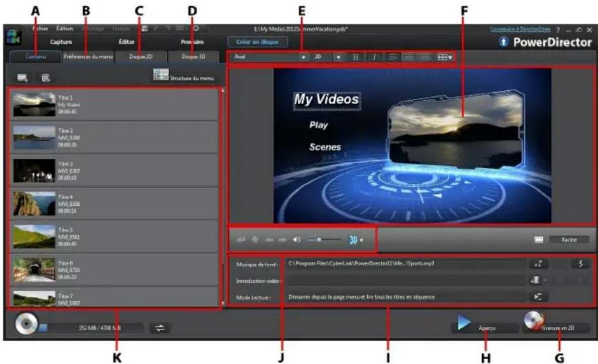CYBERLINK PowerDirector 11 - Création de disques - 1