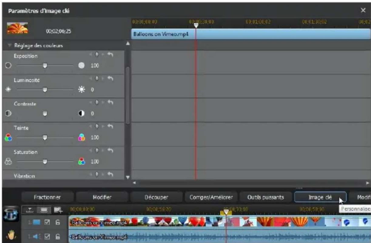 CYBERLINK PowerDirector 11 - Ajouter des images clés - 1