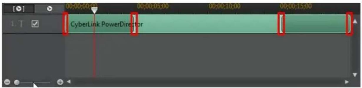 CYBERLINK PowerDirector 11 - Ligne de scénario des images clés - 2