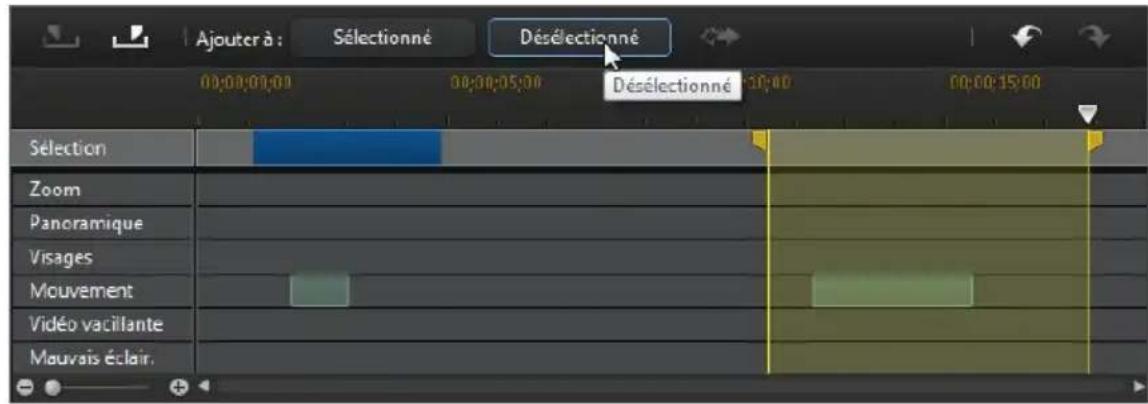CYBERLINK PowerDirector 11 - Désélection de contenu - 1