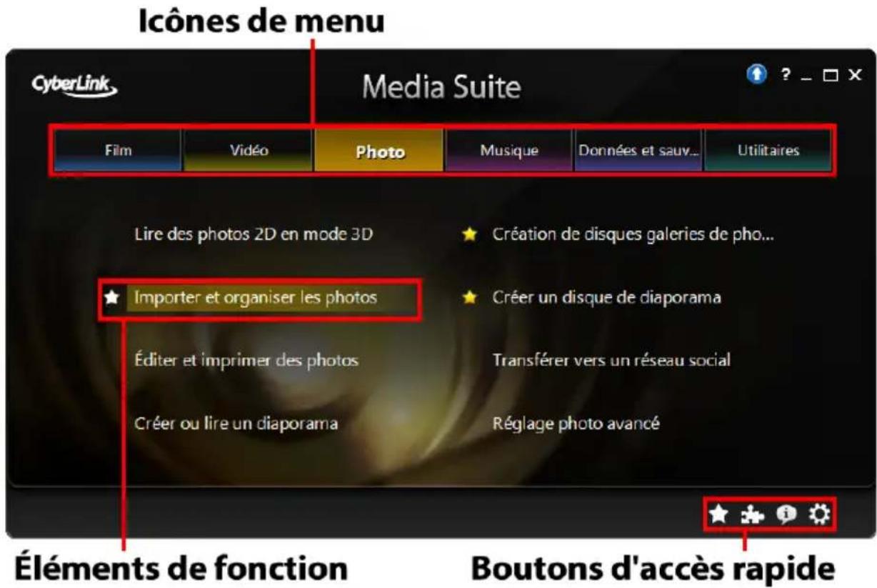 CYBERLINK Media Suite 11 - Le programme PowerStarter - 1