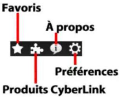 CYBERLINK Media Suite 11 - Boutons d'accès rapide - 1