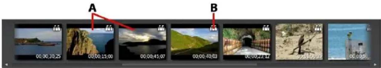 CYBERLINK ColorDirector 2 - Panneau du Storyboard - 1