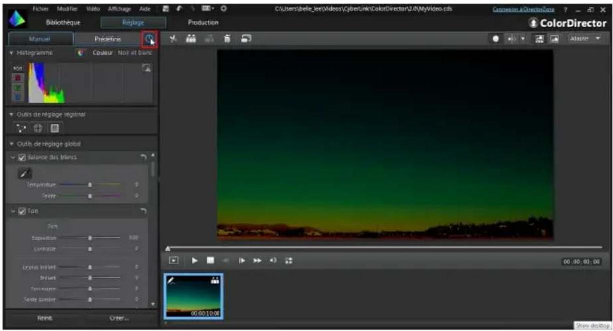 CYBERLINK ColorDirector 2 - Utiliser les images clés - 1