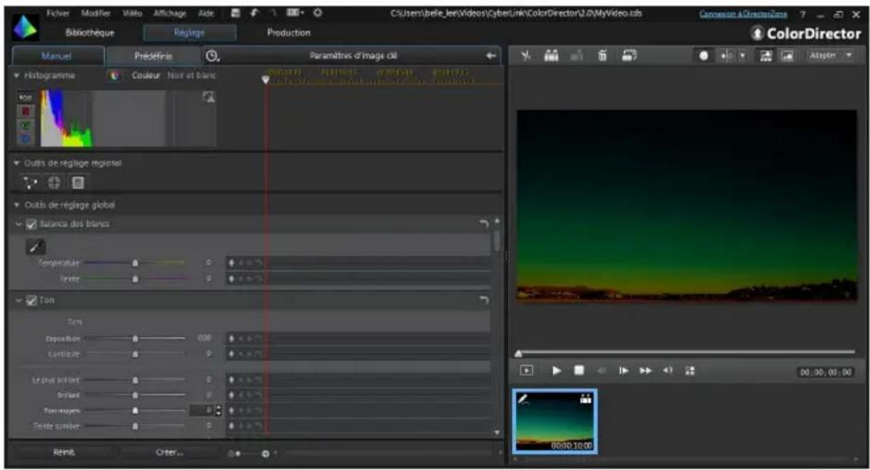 CYBERLINK ColorDirector 2 - Utiliser les images clés - 2