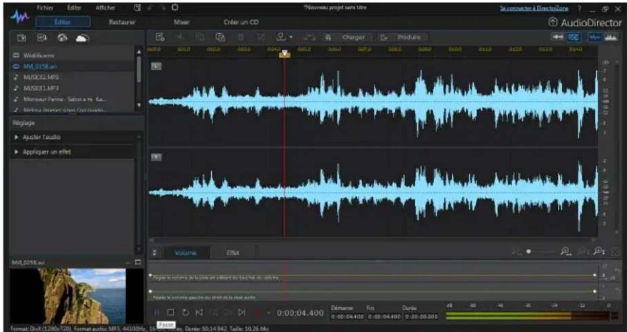 CYBERLINK AudioDirector 5 - Lecture de fichiers vidéo - 1