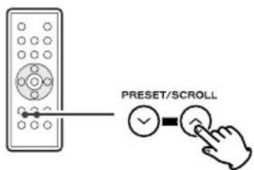 TEAC SRLX5IB - How to select a preset station - 3