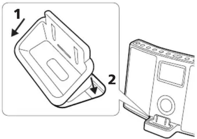 TEAC SRLX5IB - Inserte el adaptor en la base del SR-LX5i. - 1