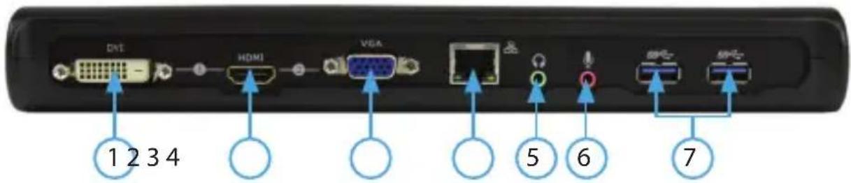 StarTech.com USB3SDOCKHDV - 背面凹 - 1