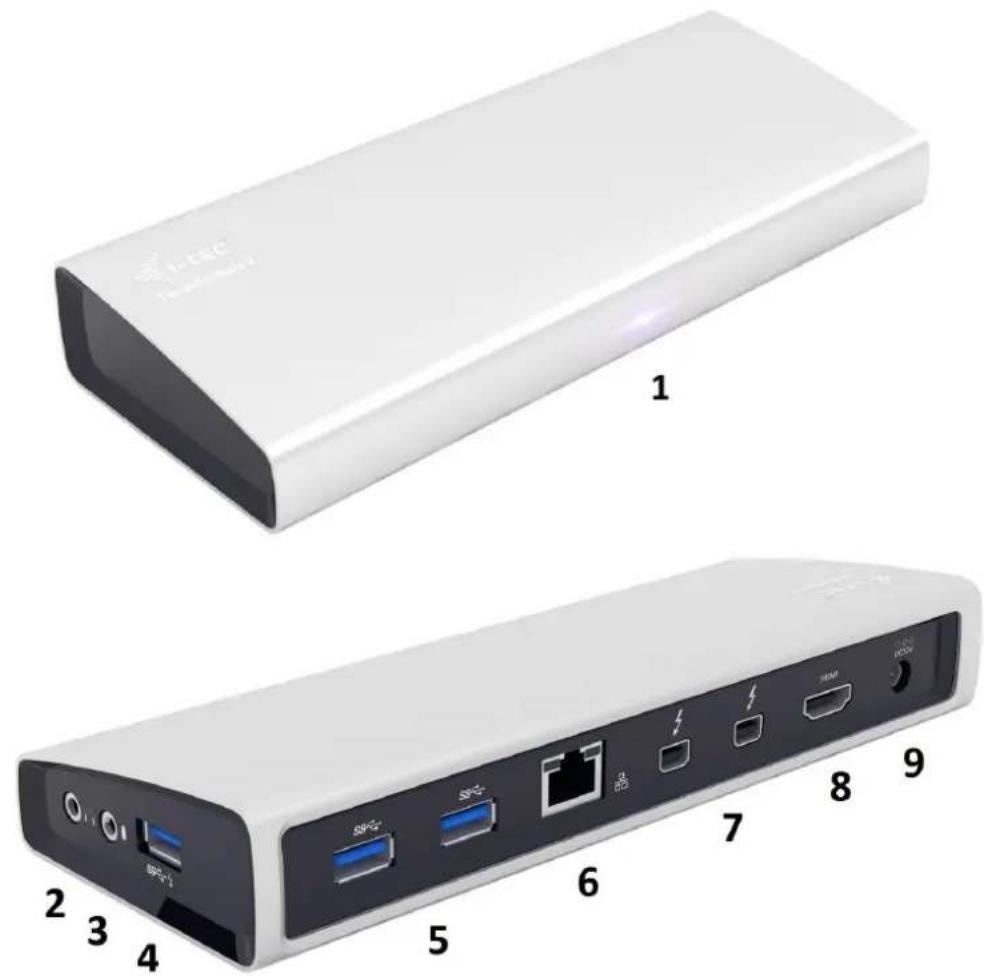 i-TEC THUNDERDOCK2 - POPIS DOKOVACÍ STANICE - 1
