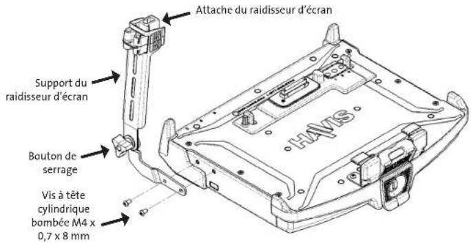 Havis DSDELL3013 - Installation du raidisseur d'écran - 1