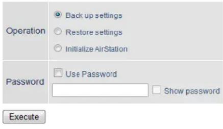 BUFFALO WHR1166D - Settings Management - 1