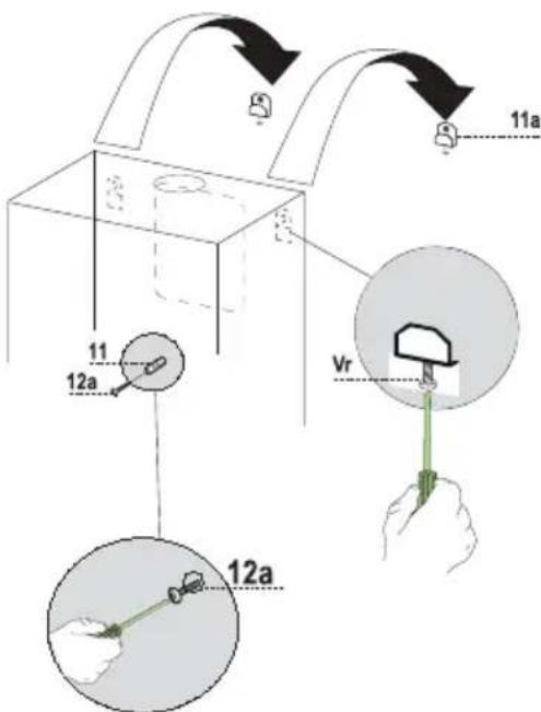 BEKO CWB 9831 ANP - Mounting the hood body - 1