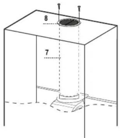 BEKO CWB 9831 ANP - Wylot powietrza w wersji recyklingowej okapu - 1