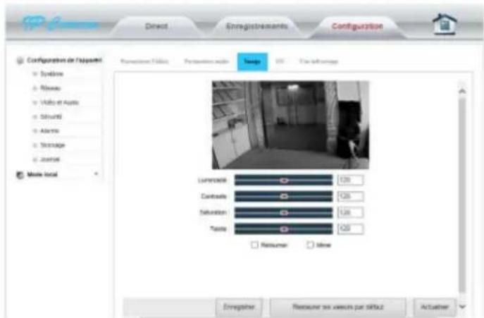 MCL IPCAM629EW - Configuration d'image - 1