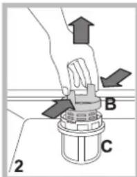 HOTPOINT LFF 8M132 EU - Die Filter reinigen - 2
