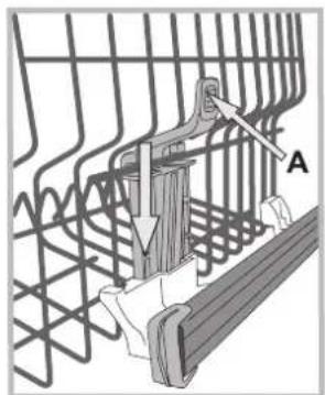 HOTPOINT LFF 8M132 EU - Nastaveni vysky horniho kos - 1