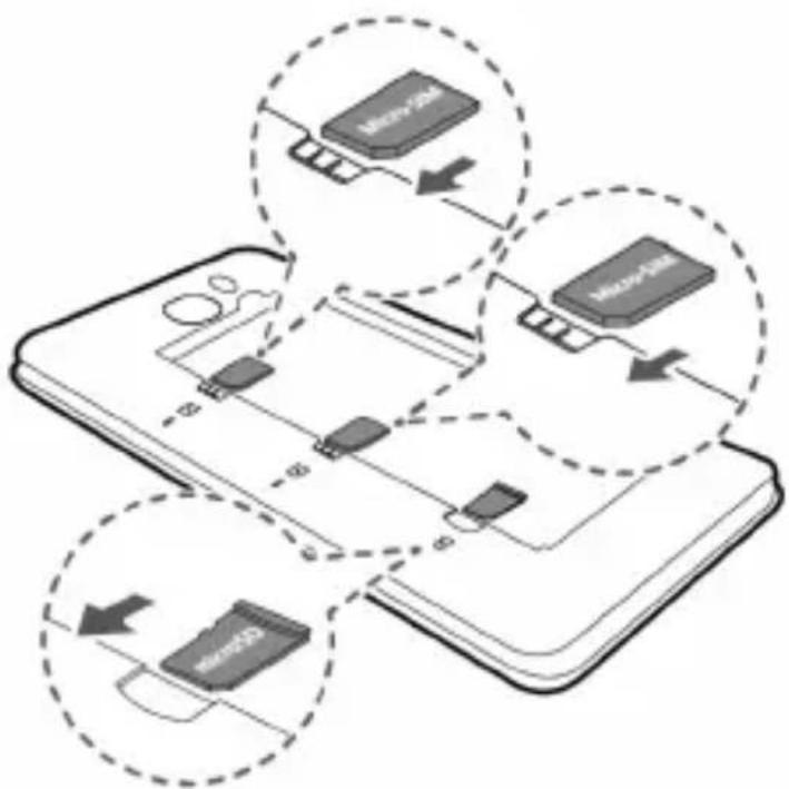 HUAWEI Y6 II Compact - Installare la scheda micro-SIM Inserire la scheda microSD (opzionale) - 1