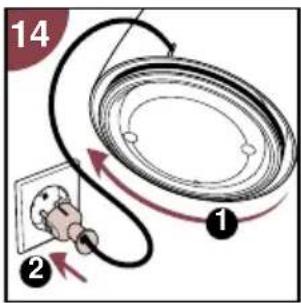 PHILIPS Cucina 3 in 1 HD2430 - Oppbevaringsplass for nettledning - 1