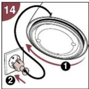 PHILIPS Cucina 3 in 1 HD2430 - Arrumação do fio - 1