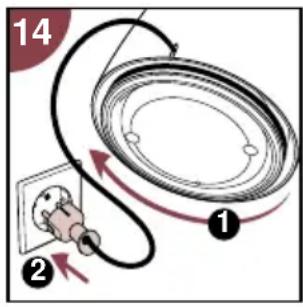 PHILIPS Cucina 3 in 1 HD2430 - Förvaring av nätsladden - 1