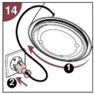 PHILIPS Cucina 3 in 1 HD2430 - Φύλαξη καλωδίου - 1
