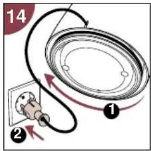 PHILIPS Cucina 3 in 1 HD2430 - Almacenamiento del cable de red - 1