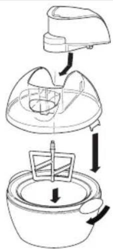 BESTRON DHY1705 - FONCTIONNEMENT - Préparation de la glace - 1