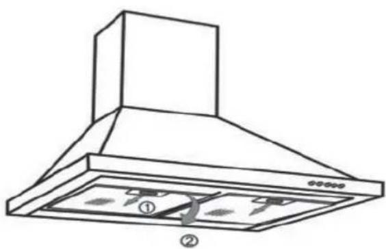 FAGOR 9 CFD 60 X - - VERVANGING VAN HET KOOLSTOFFILTER (optioneel) - 1