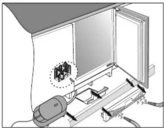 TEKA TGI 110 - Aspire el polvo que está en el condensador de la manera siguiente: - 1