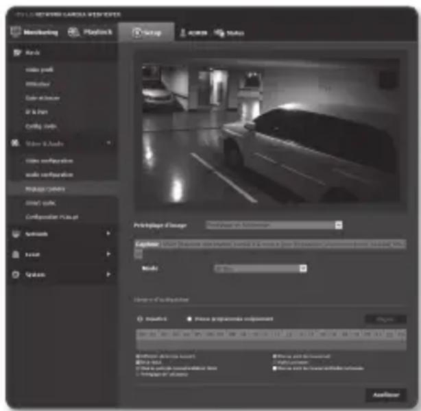 SAMSUNG SNO6084RP - Configuration caméra - 1