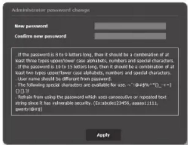 SAMSUNG SNO6084RP - Réglage du MOT de PASSE - 1
